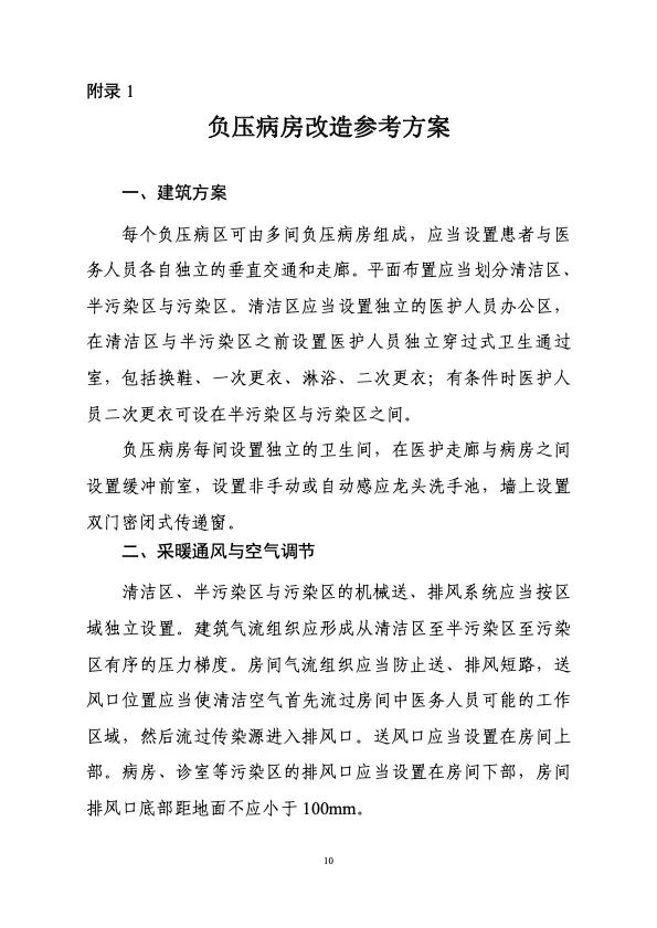 衛(wèi)健委住建部印發(fā)新冠肺炎救治設施設計導則